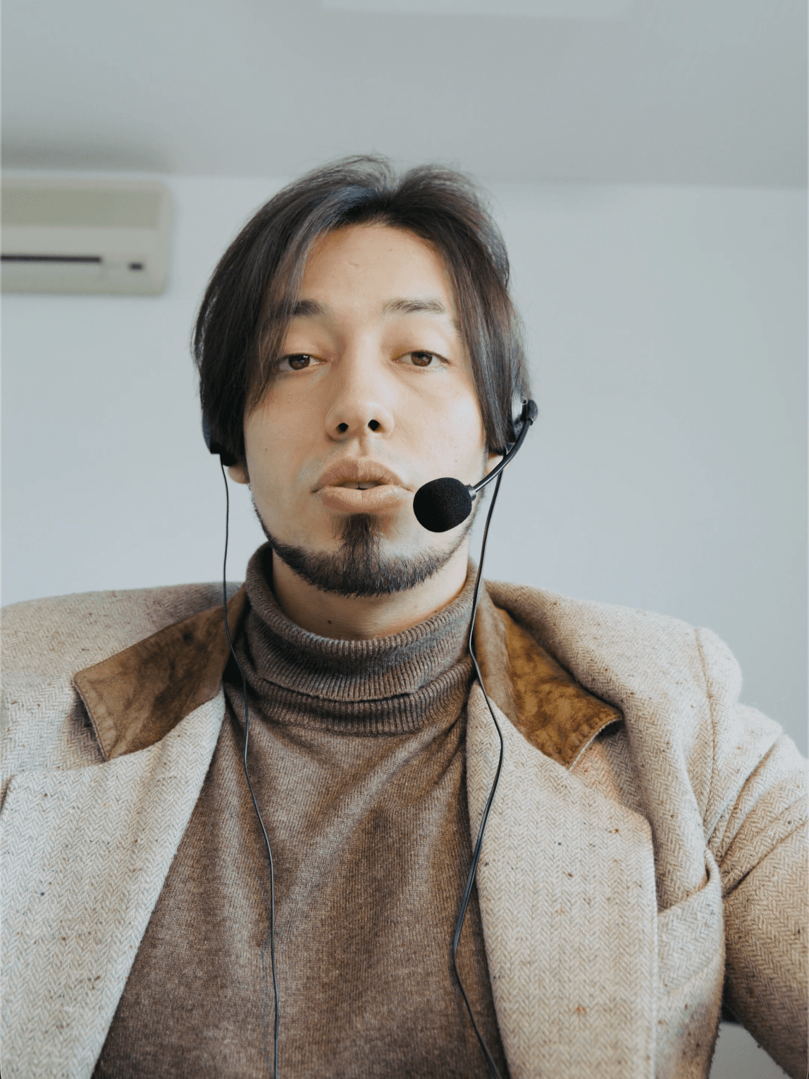Applicant in mock visa interview